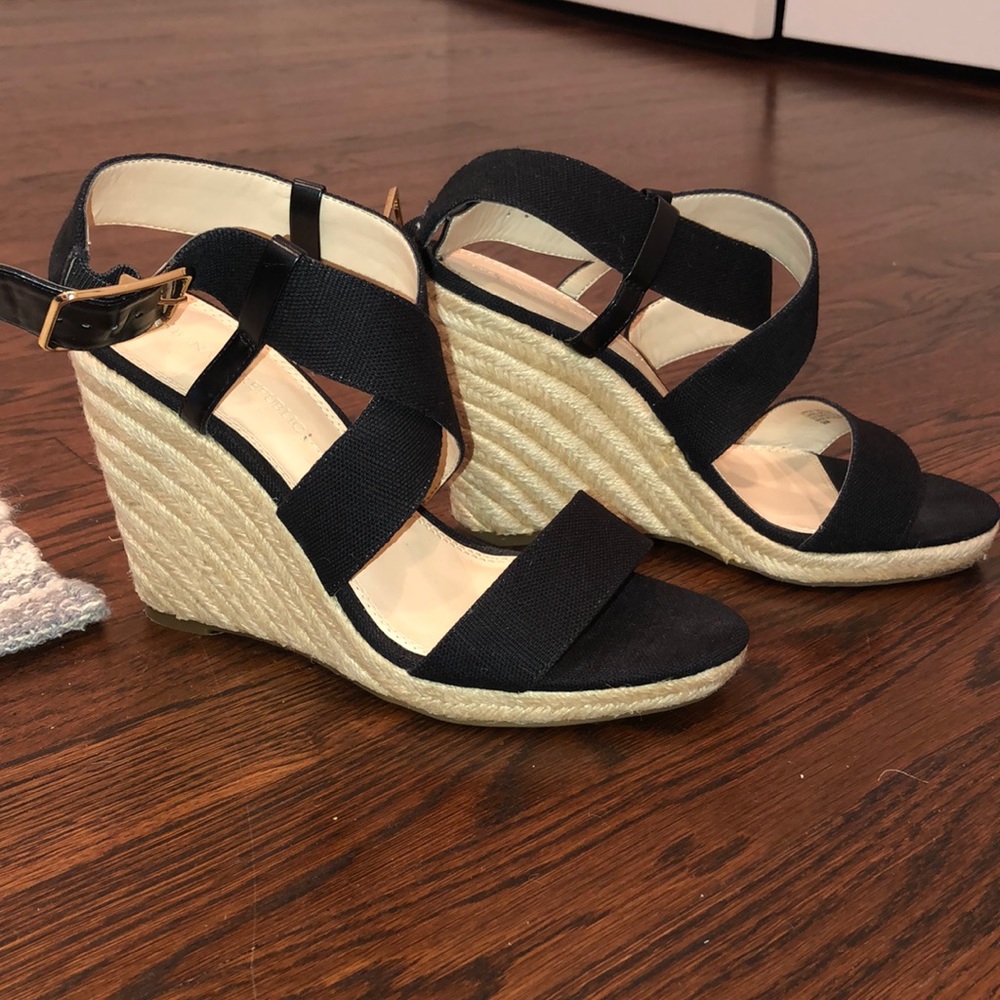 Banana Republic Black Wedges